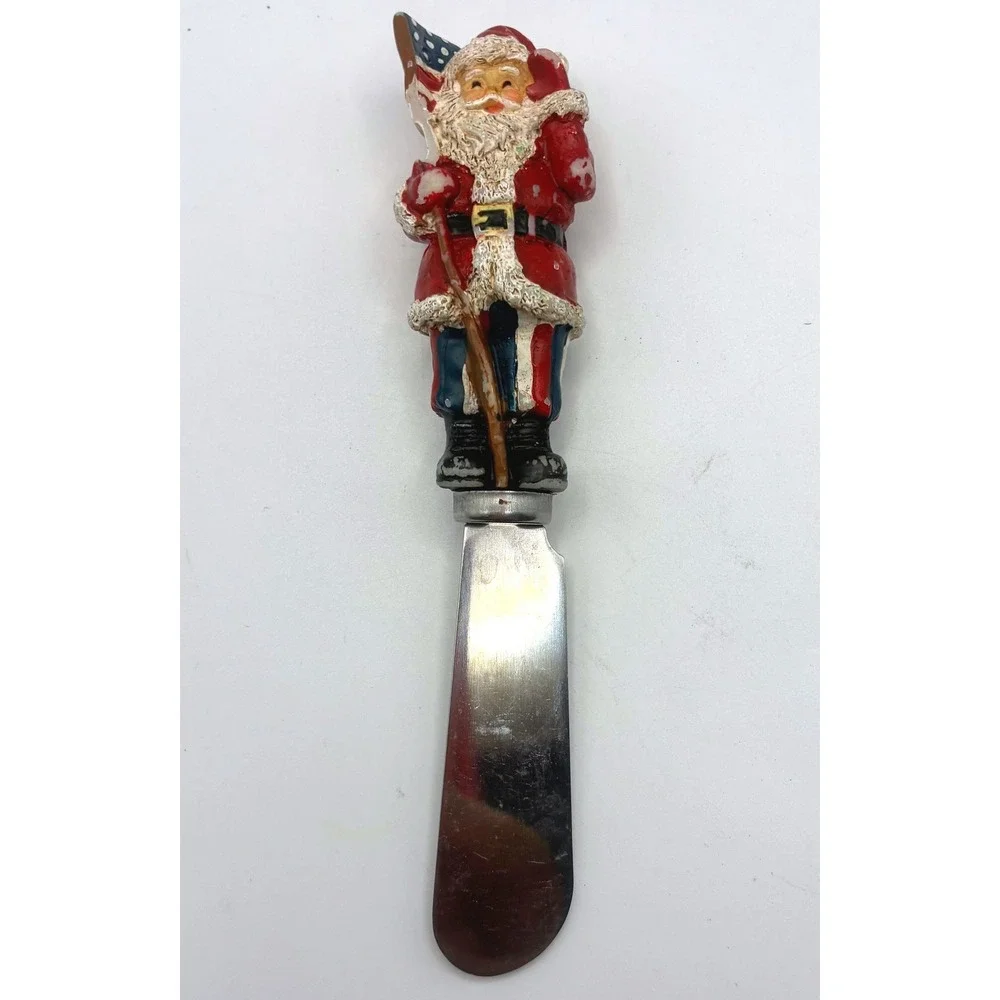 Boston Warehouse Cheese Spreaders Set 6 Multicolor Christmas Holiday Characters